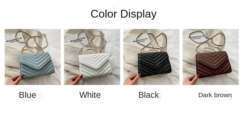 Single Shoulder Retro Fashionable Small Square Bag Crossbody Handbag