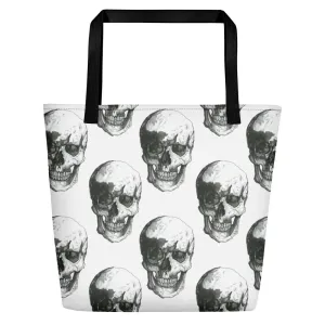 Skulls Beach Bag by Robert Bowen