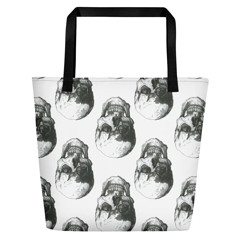 Skulls Beach Bag by Robert Bowen