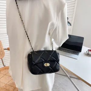 Sling Bags Diamond Plaid Women's All-Match Messenger Bag Chain Shoulder Bag