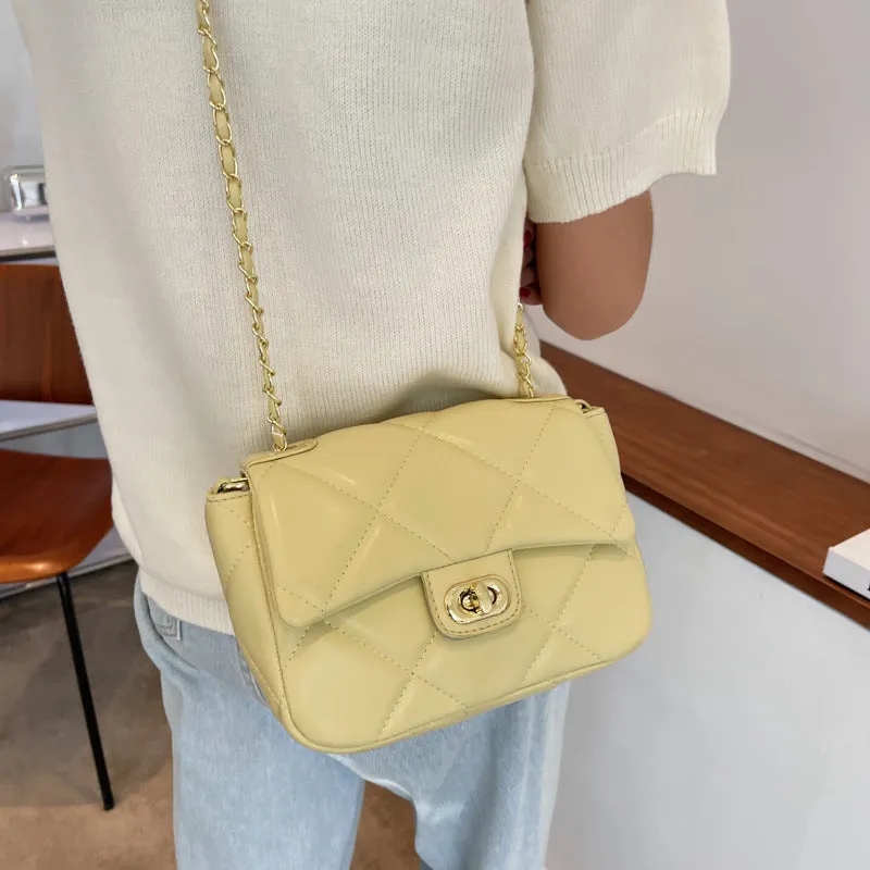 Sling Bags Diamond Plaid Women's All-Match Messenger Bag Chain Shoulder Bag
