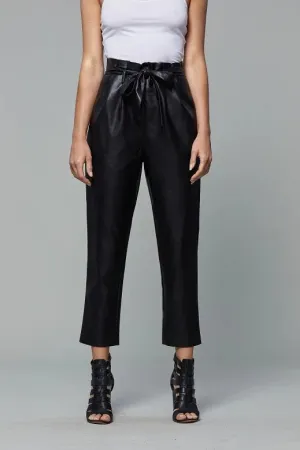 Soft Vegan Leather Bag Pants