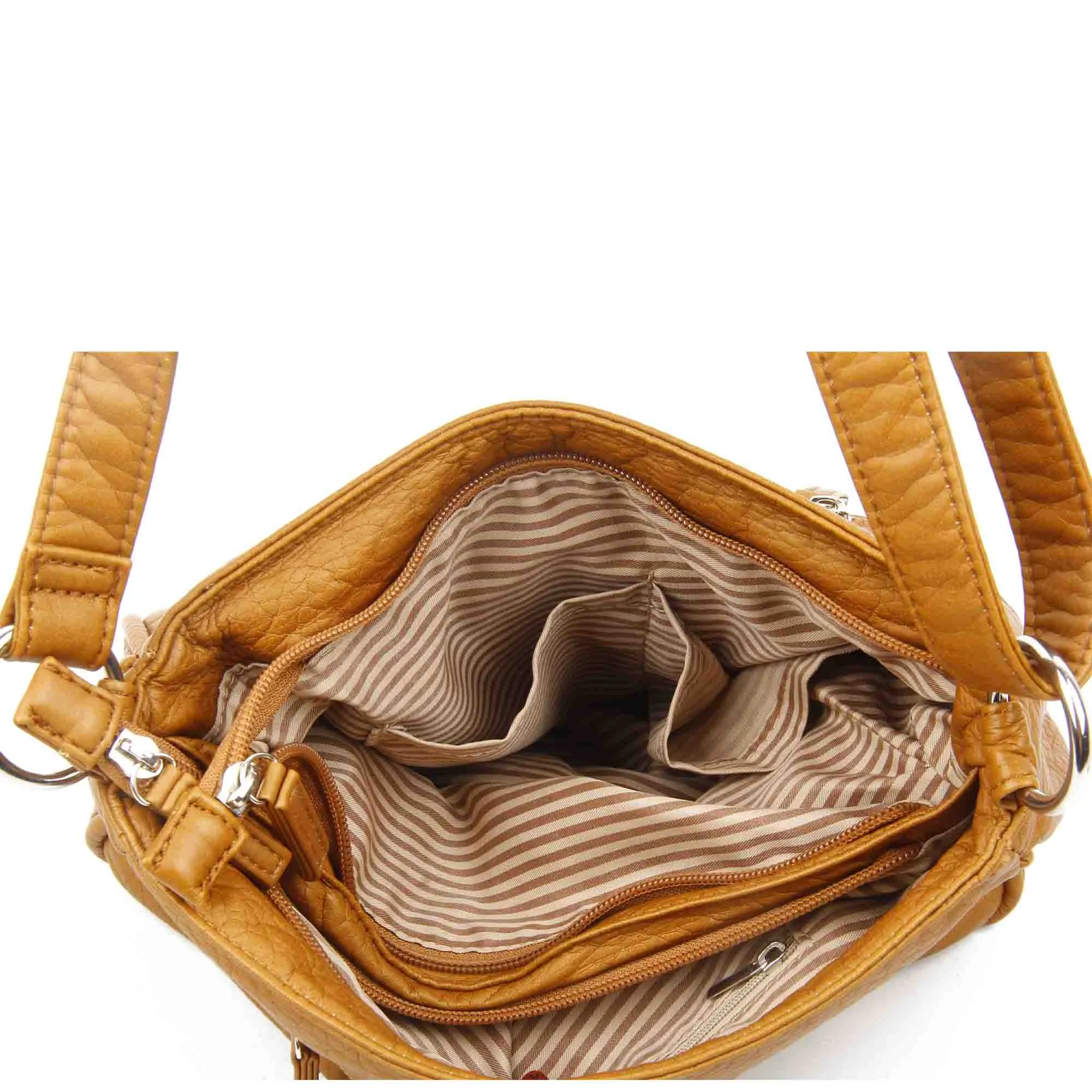 The Lorie Crossbody - Light Brown
