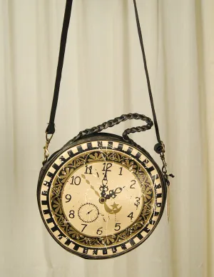 Times Flies Clock Messenger Bag