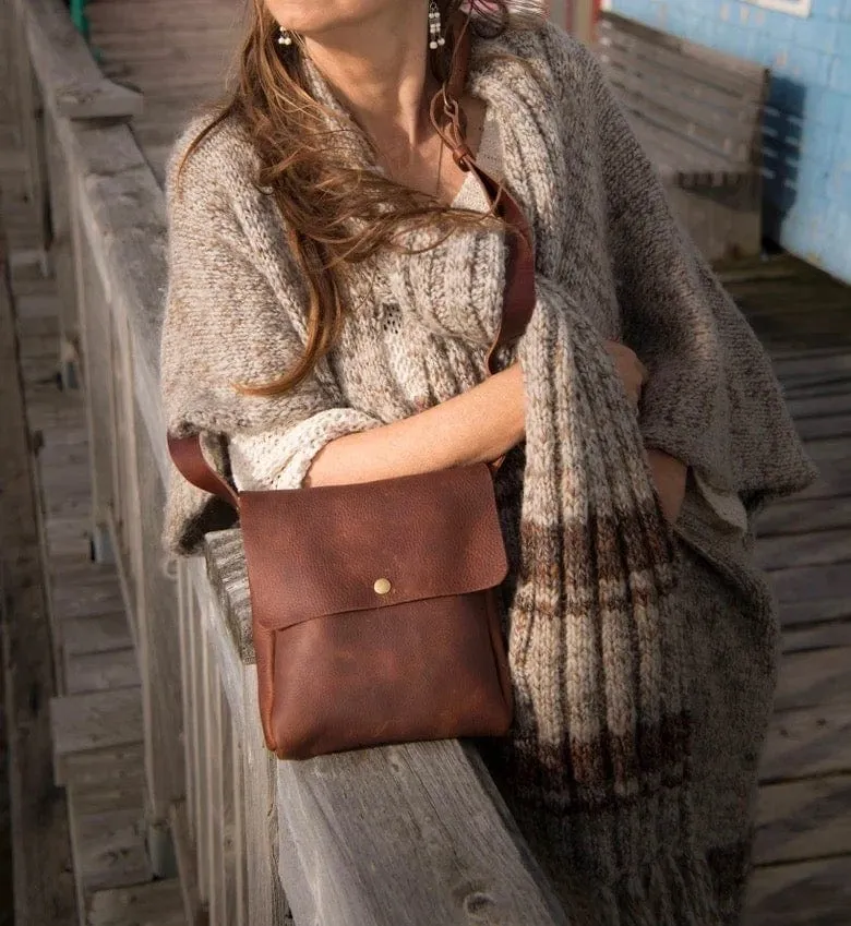 Unisex Genuine Leather Messenger Cum Sling Bag