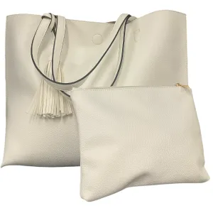 White Two Piece Mali & Lili Tote