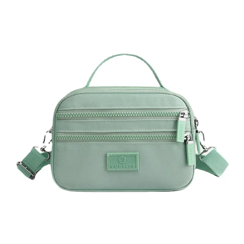 Women Layer Zipper Pocket Crossbody Multi-PocketWaterproof Shoulder Bag Handbag